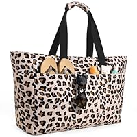 ISEYOU Strandtasche XXL Familie, Groß Strandtasche mit Reißverschluss Wasserdicht Sanddicht, Handtasche Umhängetasche Damen 45L, Faltbar Ultraleicht Badetasche für Urlaub Reisen Fitnessstudio Picknick