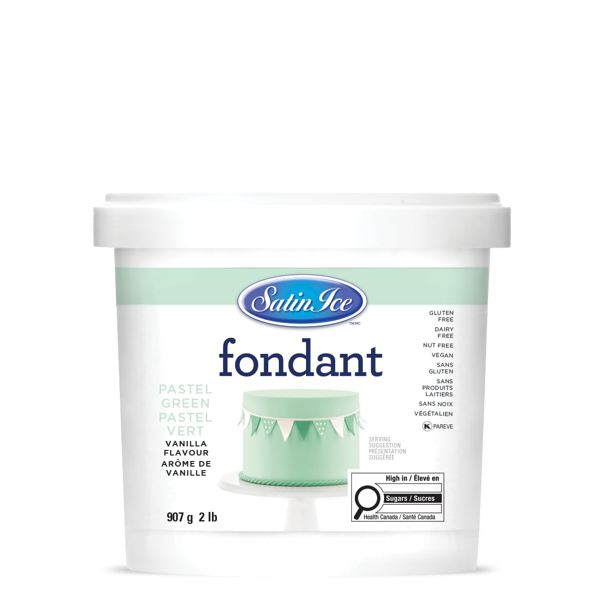 Satin Ice Black Fondant, Vanilla, 1 Kilogram — view 38