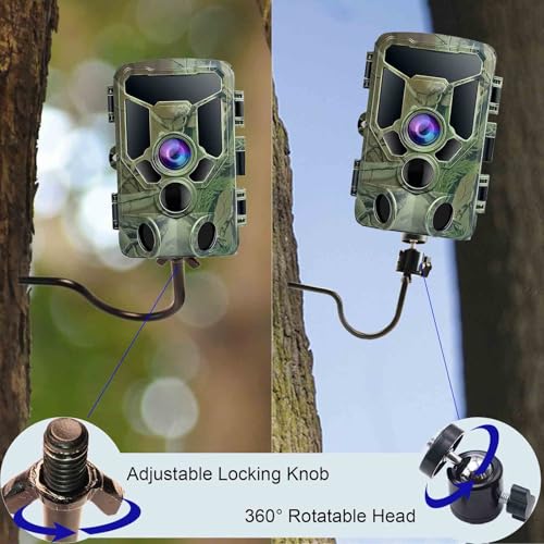 Support de caméra d'extérieur en acier durable premium avec rotation à 360° - 3