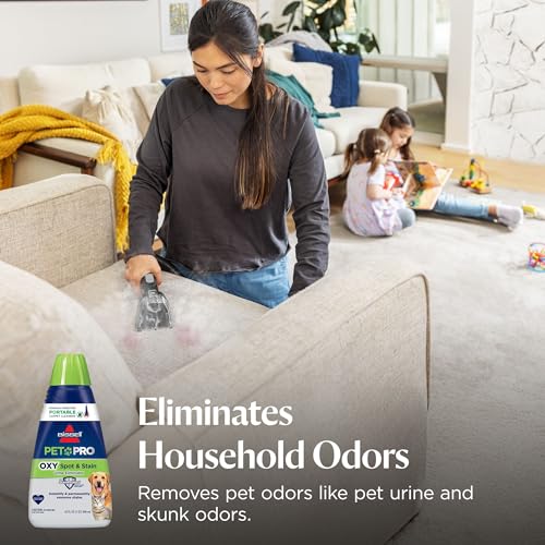 Image of Bissell PET PRO OXY Spot & Stain Formula for Portable Carpet Cleaners, 32 oz., 2034