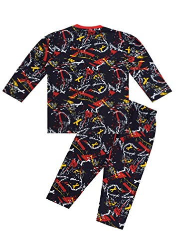 Image of 3BROS BodySuit /Dress for Boys /Girls Full Pajama & Casual Full Sleeves Night Suit Top Combo Kids Set