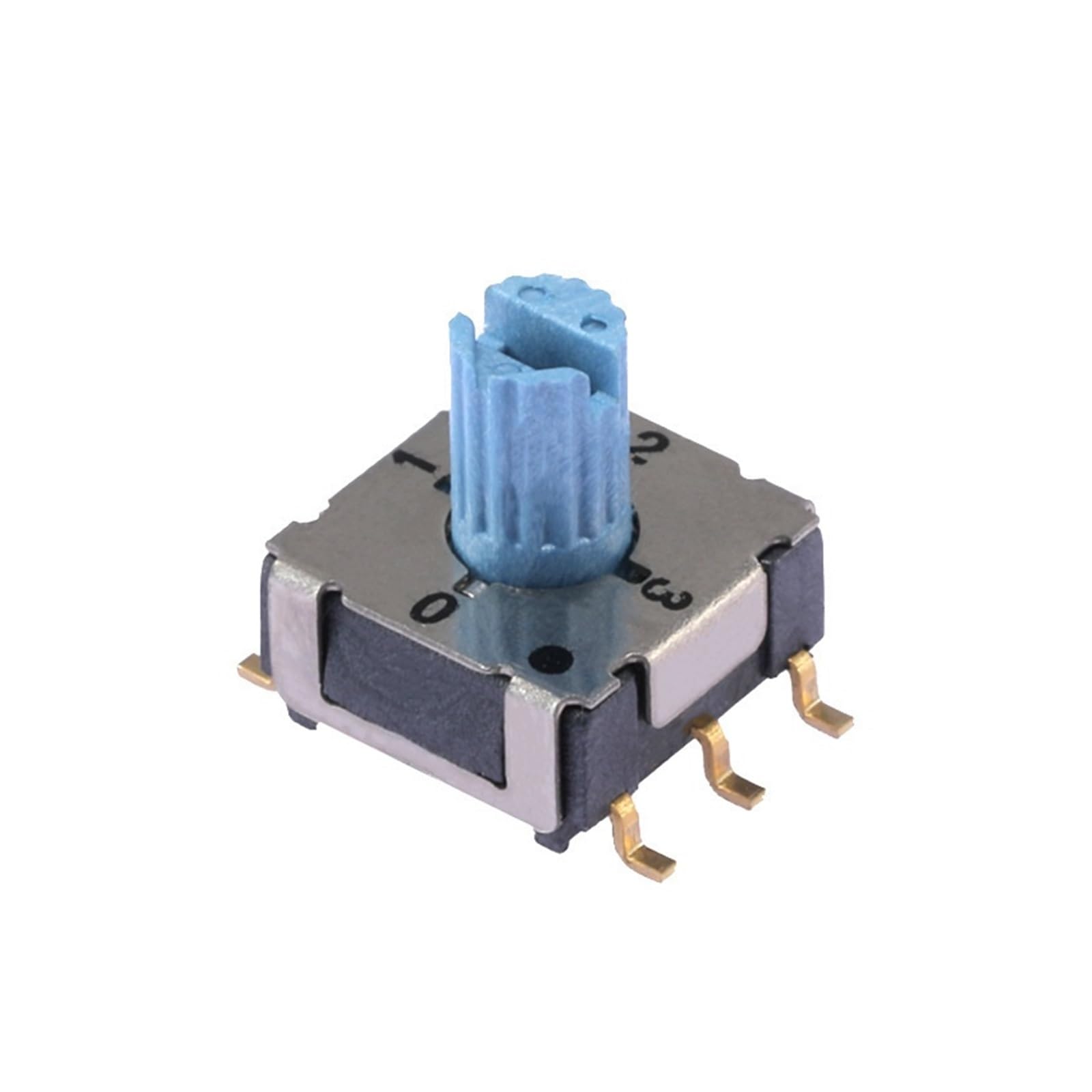 Interruptor de dial giratorio SMD de 7.2x7.2 para ajustar velocidades en domótica casera