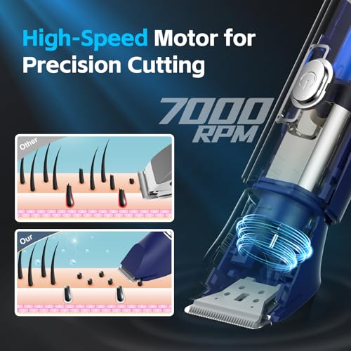 Image of Manscape Body Hair Trimmer for Men, Waterproof Groin Trimmer, Electric Razor Ball Shaver for Chest Pubic Leg Arm Underarm Back Nose, Rechargeable Wet /Dry Groomer, Blue