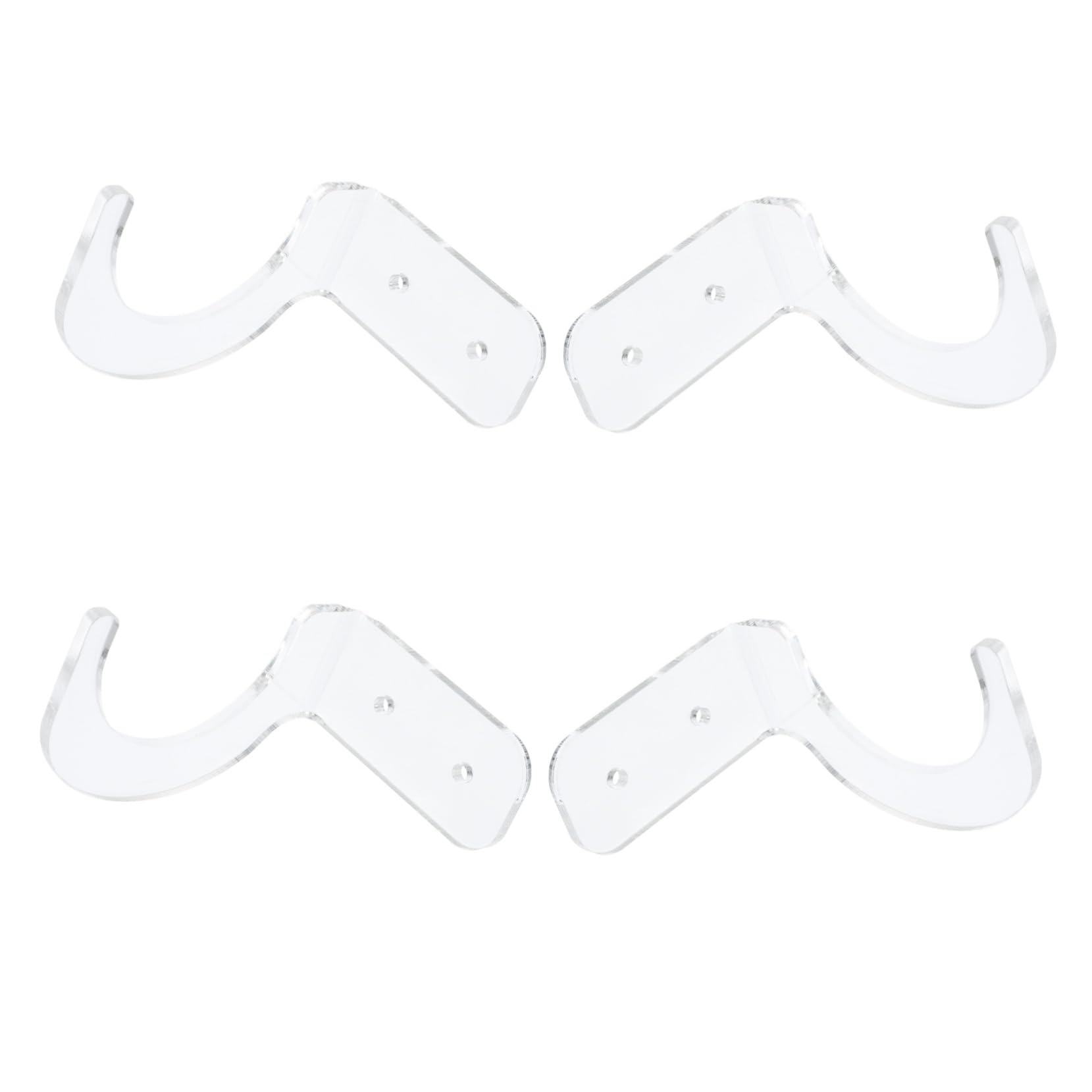 KICHOUSE Ball Baseball Bat Horizontal Rack 4pcs Baseball Bat Display Holder for Collectors