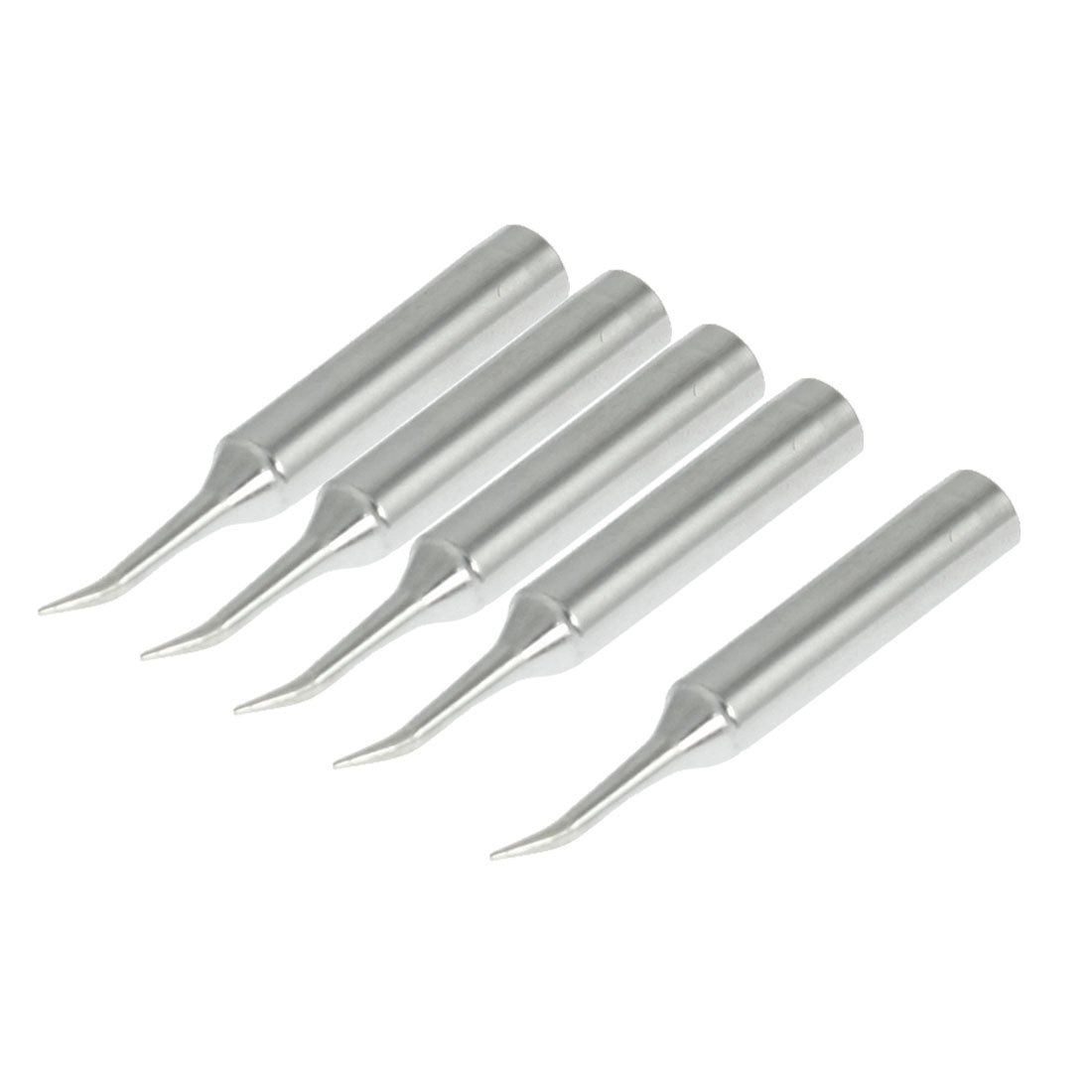 Aexit 900M-T-H Replacing Electrical equipment 0.5mm Point Dia Soldering Iron Bend Tip 5 Pcs