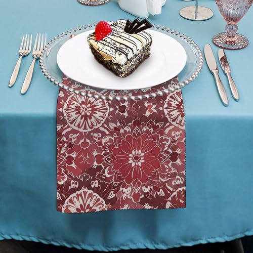 Serviettes de table pour fête de mariage bohème lavables et douces - 5