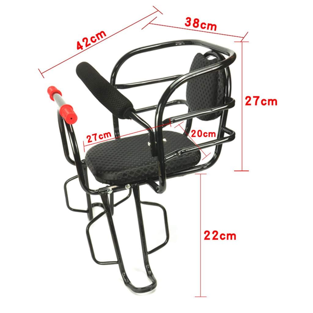 Vélo électrique siège arrière enfant bébé avec Garde-Corps Haut