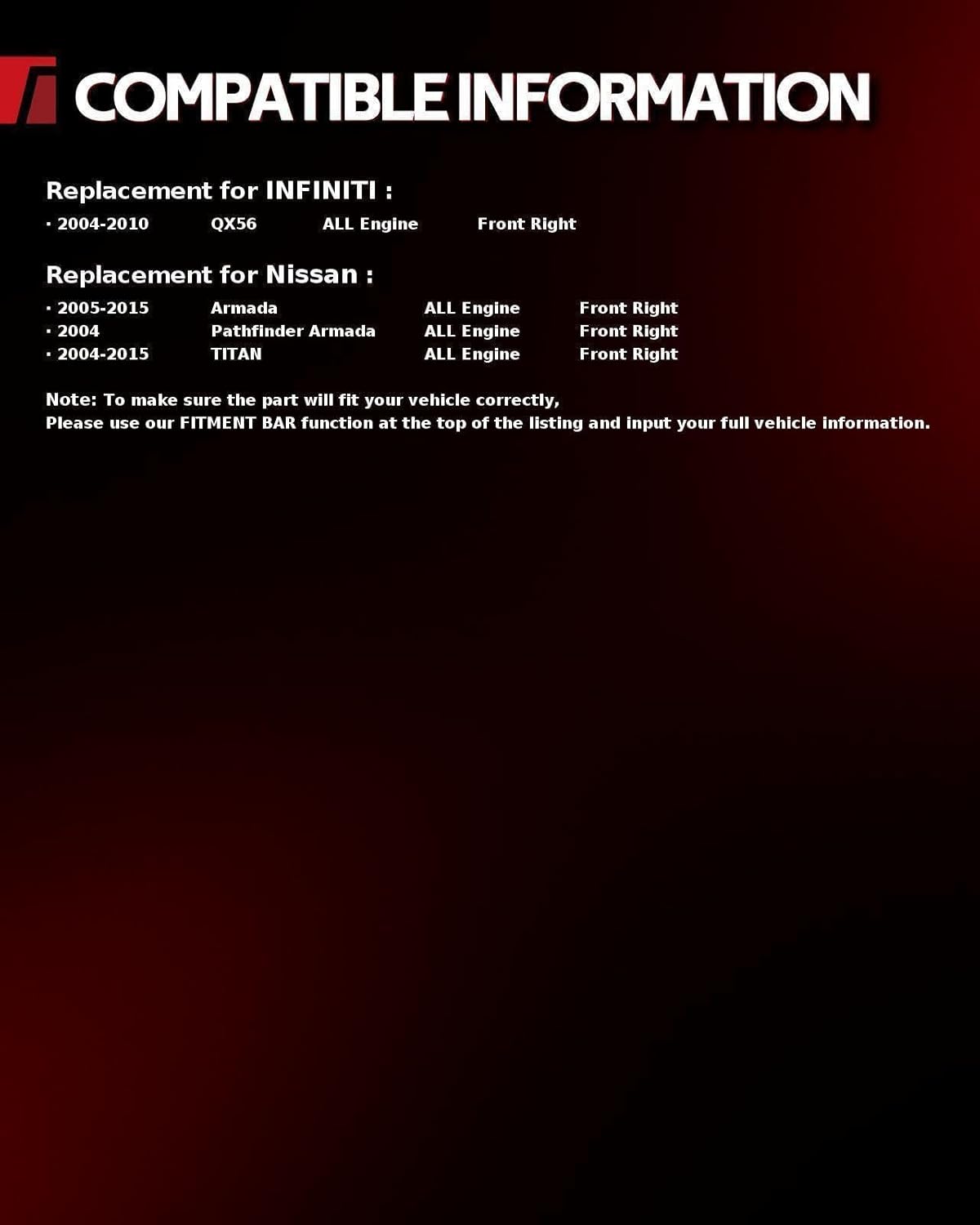 Torchbeam 748-525 Power Window Regulator Assembly with Motor Compatible with 2004-2015 TITAN; 2005-2015 Armada; 2004-2010 QX56; 2004 Pathfinder Armada748-525, 807207S000, 80720ZT00A
