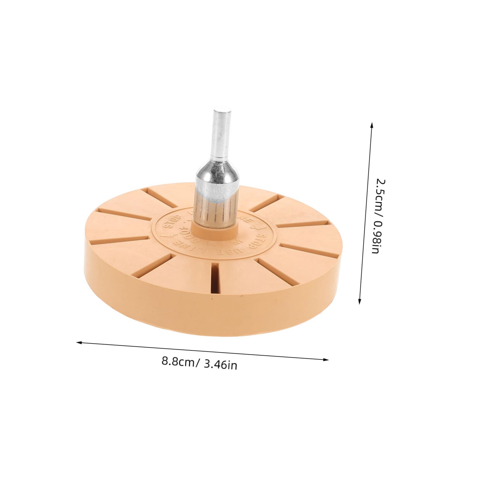 STOBAZA 88mm Sticker Wheel for Drill Adhesive Decal Eraser Wheel Car and Glass Decal Stripper Pneumatic Design