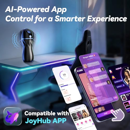 Image of EINSEO AI Interactive Sucking Male Masturbators - 7 Vibration & Suction Hands Free Pocket Pussy Male Stroker with 3D Realistic Textured, Blowjob Toy Penis Pump Adult Male Sex Toys for Men Sex Machine