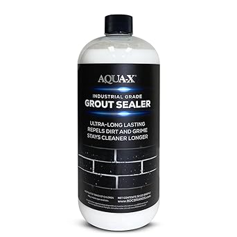 AQUA-X Grout Sealer (1 Qt): Professional-Grade Impregnator Sealant for Shower Tile Grout and Backsplash - Long-Lasting with Fast-Drying Formula