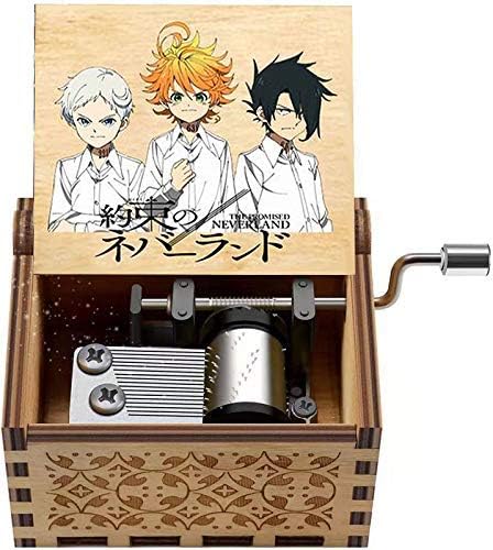 Fusked The Promised Neverland Gifts for Anime Fans | The Promised Neverland Wooden Hank Crank Music Box | Play Isabellas Lullaby Song (B0CJXRKXMG) Amazon Price History, Amazon Price Tracker