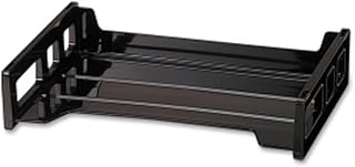 Oic Black Side-Loading Desk Tray, 2.8