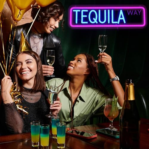 Image of Tequila Way Neon Sign USB LED for Home Bar & Man Cave Decor