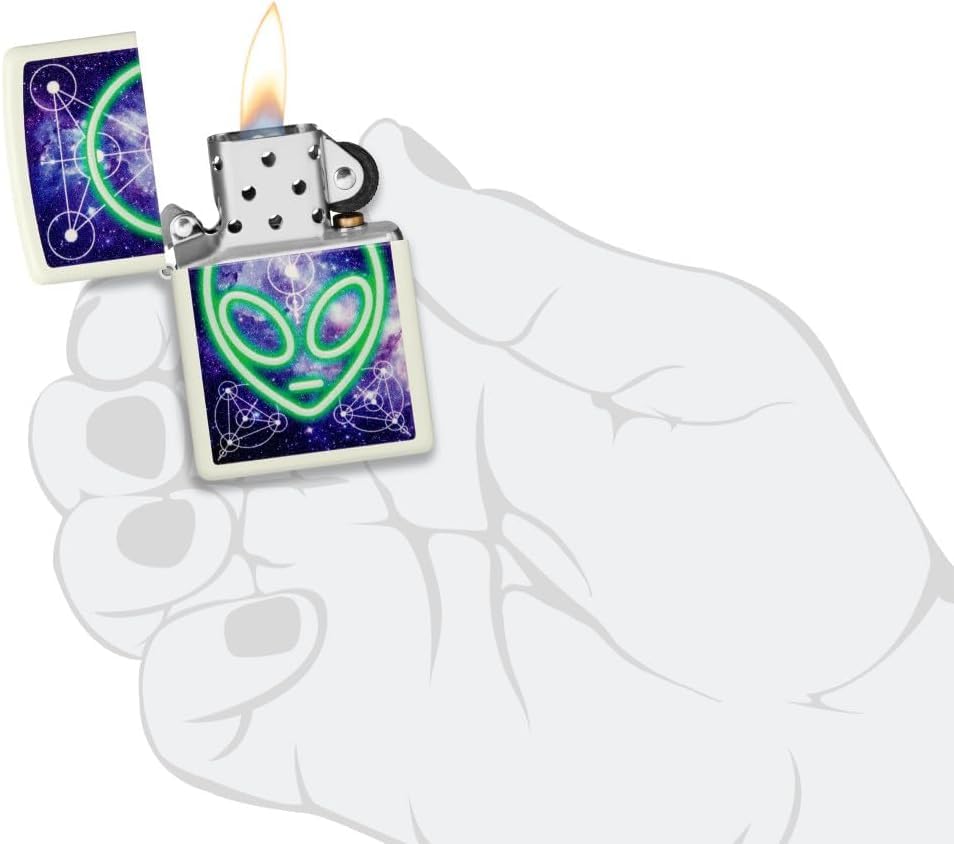 Encendedor Zippo grabado personalizado diseño Alien miniatura 6