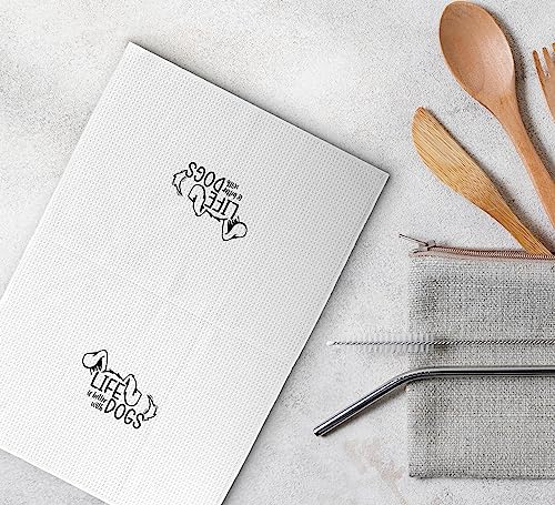 Life-is-Better-with-Dogs-Cute-Dog-Ears-Kitchen-Dish-Towels-Dishcloth-16×24-InchesFunny-Dog-Decorative-Absorbent-Hand-Tea-Bathroom-TowelsDog-Lovers-GiftsDog-Mom-Gifts Life is Better with Dogs Cute Dog Ears Kitchen Dish Towels Dishcloth 16×24 InchesFunny Dog Decorative Absorbent Hand Tea Bathroom TowelsDog Lovers GiftsDog Mom Gifts