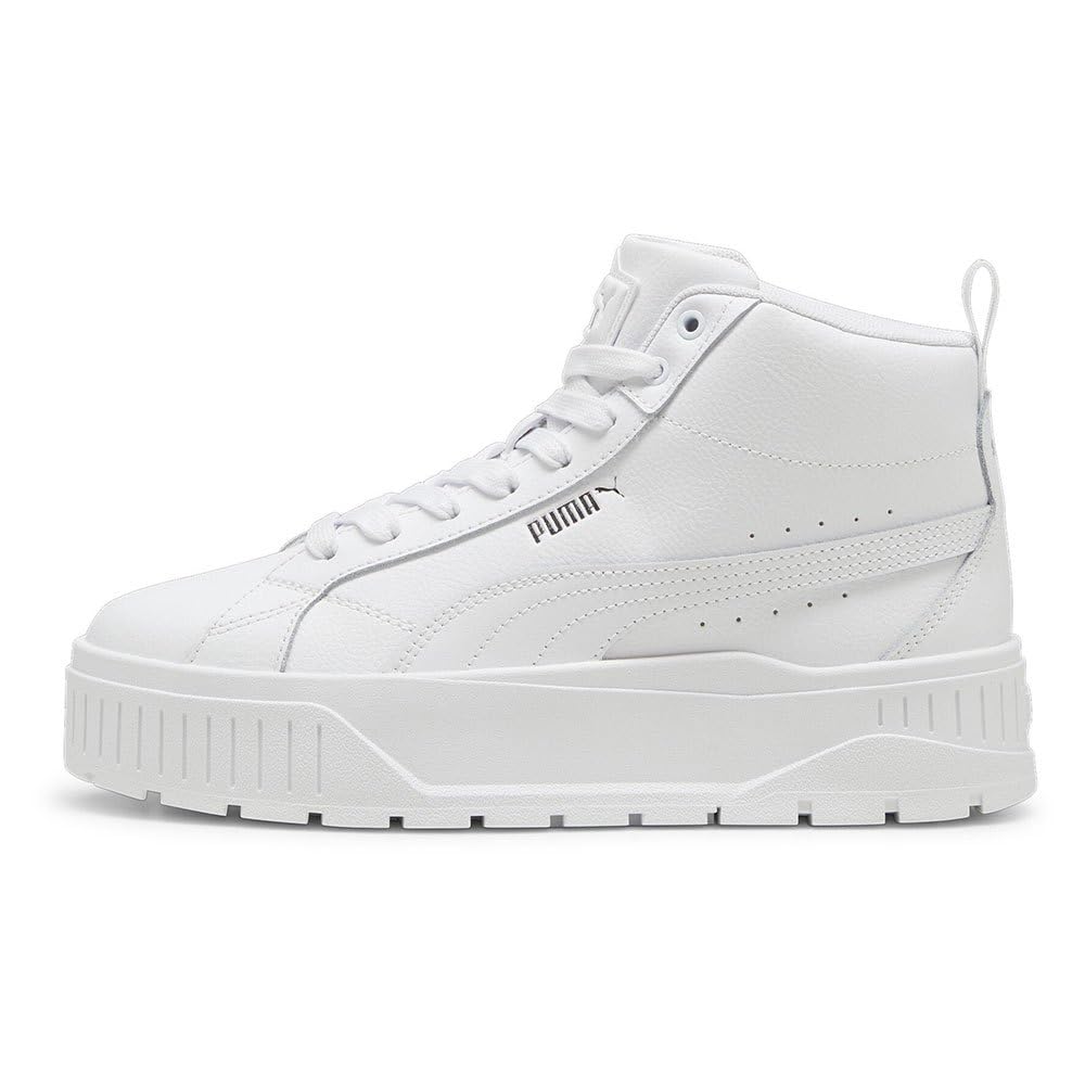 puma Womens, Karmen II Mid, White-White-Silver, 3, (39745901)-picture-25