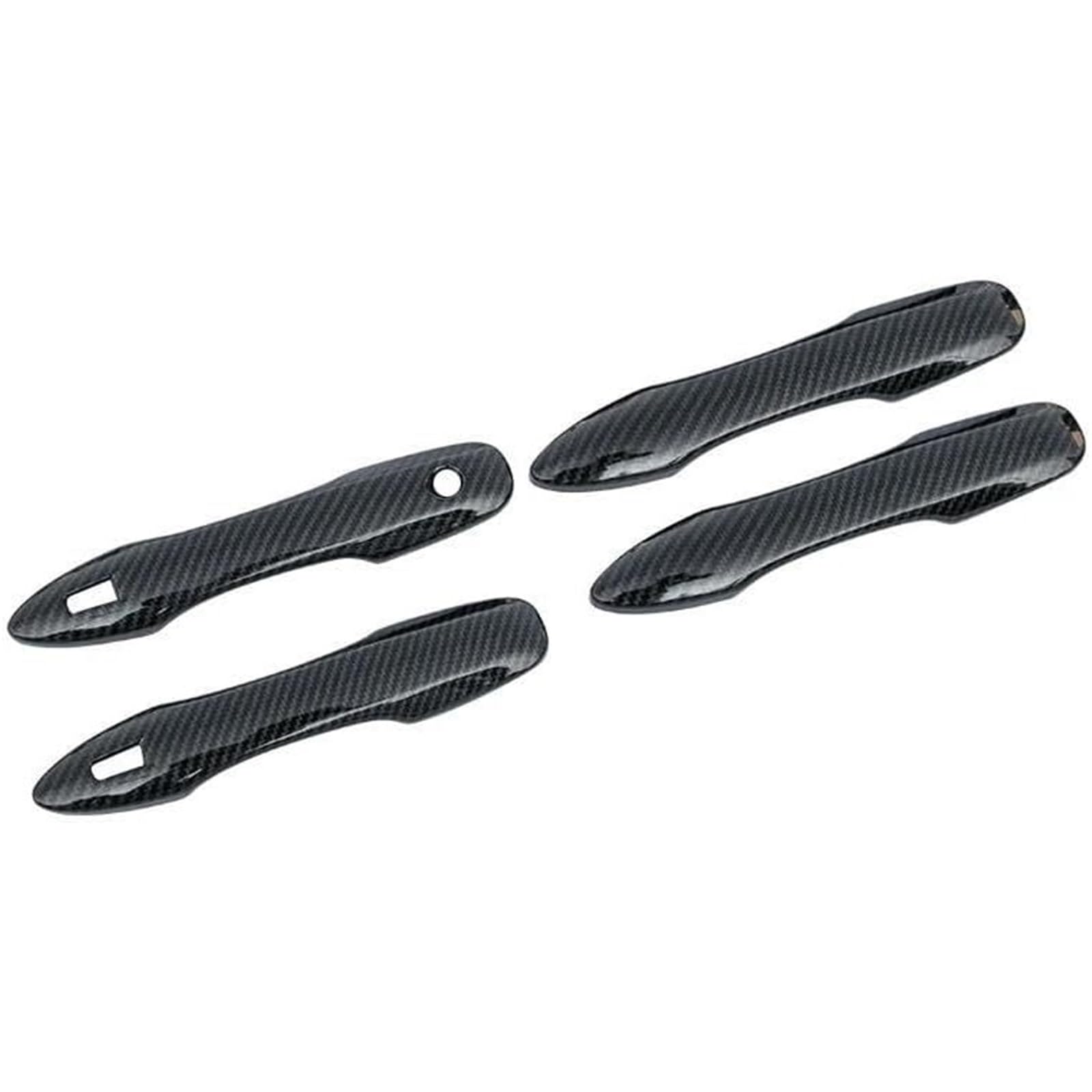Glymzoi Car Exterior Door Handles Car Left Exterior Door Handle for Corolla E210 2019-2024 ABS Carbon Door Handle Bowl(Styles1 Carbon Fiber)