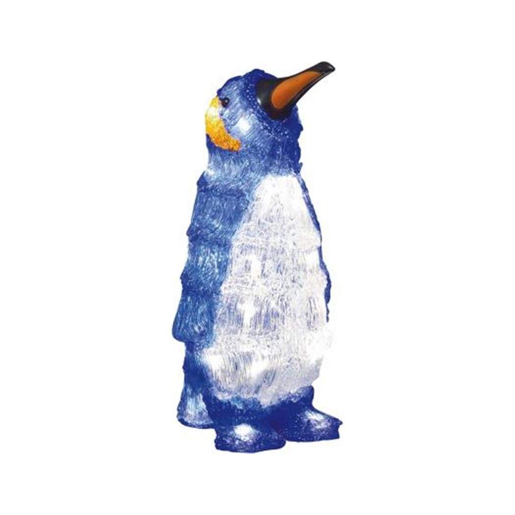 Konstsmide LED-Acrylfigur – Pinguin, 30x14 Cm, Batteriebetrieben – IP44, Für Innen & Außen, Inkl. Timer
