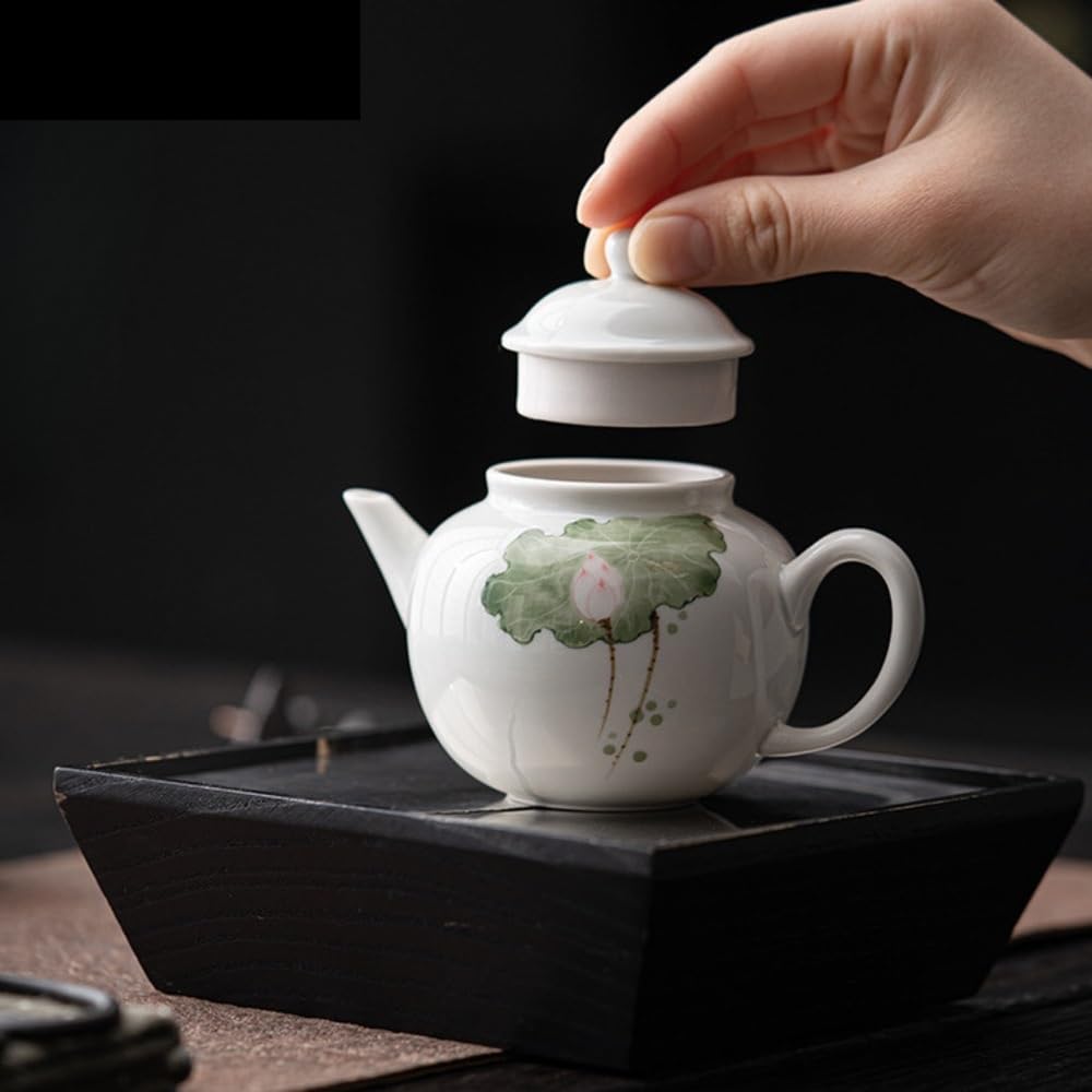 Tetera Infusor De Té pintada a mano de 200ml, Infusor De Té de porcelana blanca japonesa, Infusor De Té doméstica con infusor, servicios de té, Infusor De Té Tetera De Agua Portátil