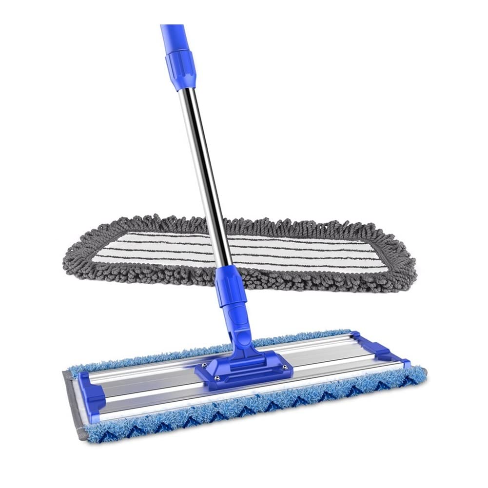 Mopa Sistema MOP Plano de Microfibra Adecuado for Madera, Azulejos, Laminado, Vinilo, 2 núcleos de reemplazo, Cabeza de Microfibra Reutilizable Apto para Todo Tipo de Suelos.