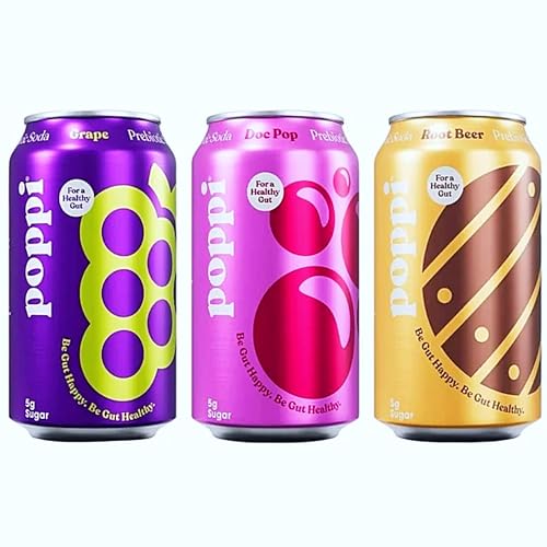 Sparkling Soda Pop, Prebiotic Soda Soft Drinks Variety Pack for a Healthy Gut (12 fl. oz., Pack of 6) and Every Order is Elegantly Packaged in a Signature BETRULIGHT Branded Box | (12 Fl Oz, Sampler) - Thumbnail 3