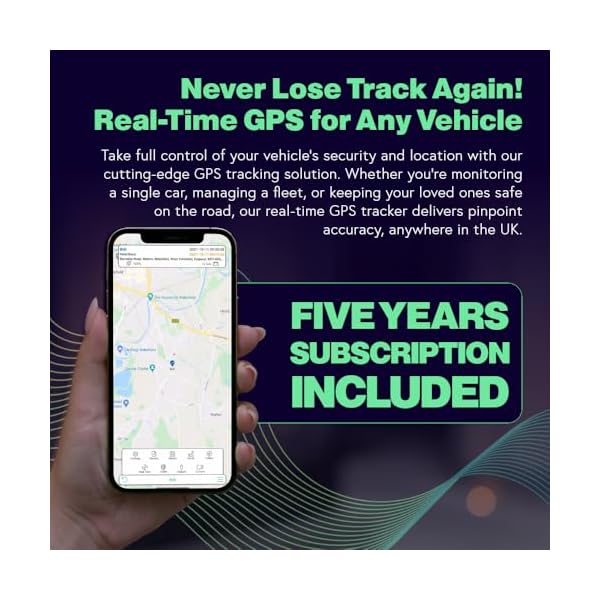 5 Year 4G 12/24v Wired GPS Tracker, All Inclusive, No Monthly Fees, No Subscriptions, One Off Fee, 5 Years Service Included, Car, Van, Truck, Caravan, RV, Plug and Play - Image 3