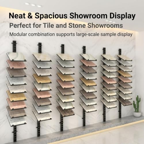 Expositor de azulejos de pared en metal de 220cm para paneles de puertas 3