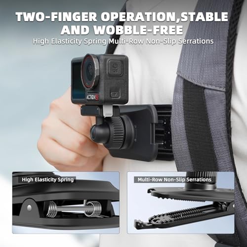 Soporte magnético de mochila para DJI Osmo Action 3 que evita caídas de la cámara 5