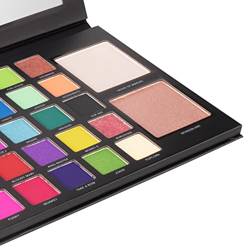LaRoc Pro Eyeshadow Palette - 37 Glam & Classic Shimmers, Matte Colours and Glitter Shades in Pressed Pigments - Pink to Blue Eyeshadow - Sleek Case & Mirror Makeup Gifts for Women - Image 4