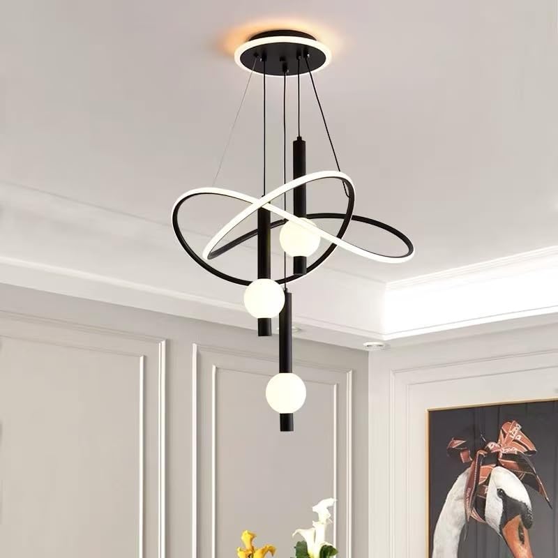 Image of LED Chandelier for Dining Table, Height-Adjustable Hanging Lamp for Breakfast Table, Hanging Light for Home Decoration (CH49)
