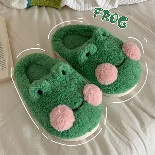 YJEUS Women's fuzzy memory foam slippers Women's cute animal slippers Indoor and outdoor plush slippers Bedroom slippers Home shoes Fluffy Anti-slip Cloud Slide Slipper4