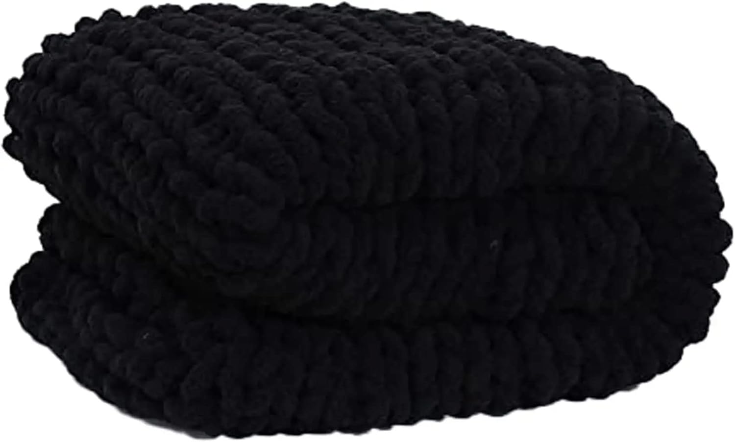 Chunky Knit Blanket Throw 31x39in, Chunky Blanket Soft, Chenille Yarn Knitted Blanket Handmade Knit Blanket Giant Cozy Thick Cable Knitted Blanket for Sofa Bed Home Decor