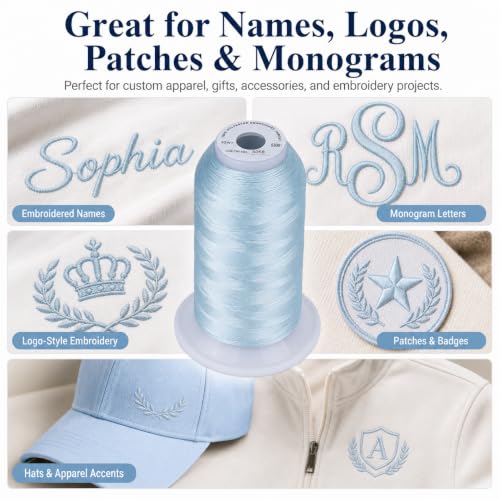 Image of Simthread 5000M 40WT Polyester Embroidery Thread, Dark Brown S058 | 5000M 40WT polyester thread feeds smoothly for machine embroidery, monograms, logos, patches and quilting.