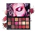 UCANBE Professional 18 Pigmented Eyeshadow Palette, 10 Matte + 7 Shimmer + 1 Metallic Glitter, Velvet Texture Blendable Long Lasting Eye Shadow Pallets