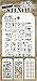 Tim Holtz - Nine Mini Layering Stencils - Industrial, Gears, Plus, Clockwork, Numbered, Crackle, Typo, Splatters and Bricked - aka sets 1, 2 & 3
