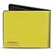 SpongeBob SquarePants mens Buckle-down Pu Bifold - Spongebob Face Close-up Yellows Wallet, Multicolor, 4.0 x 3.5 US