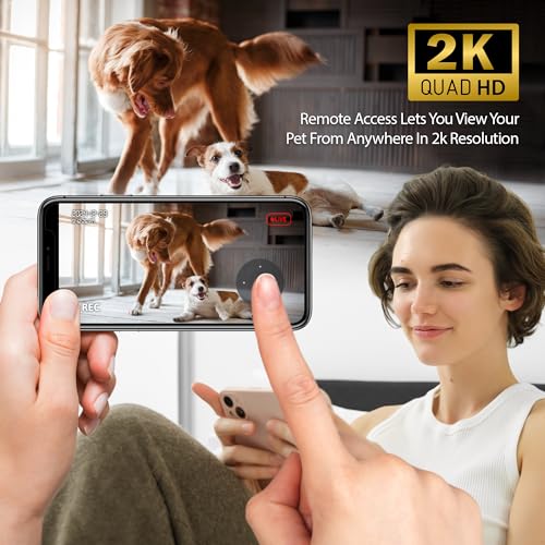 Energizer Smart Pet Feeder with 2K Video Camera, 5Ghz & 2.4Ghz Dual Band Wi-Fi, 2-Way Audio, Night Vision, 4L Food Capacity, Remote Feeding Dogs & Cats, Compatible with Alexa & Google, Records - image 4