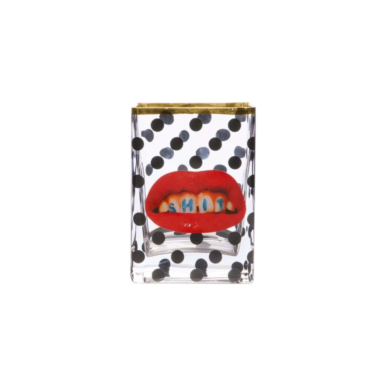Glass Vase SHIT by Seletti e Toiletpaper small | Vaso in Vetro Seletti Toiletpaper – Design Iconico e IrreverenteIl vaso in vetro Seletti Toiletpaper porta nella decorazione