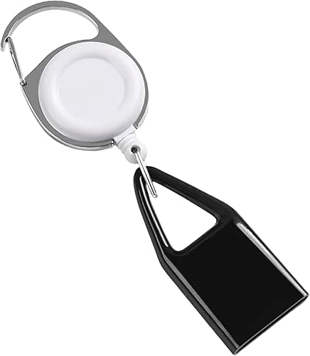 IGMA Clip para encendedor, cincha de nailon, clip de retención para encendedor de metal, duradero y cómodo soporte retráctil para encendedor,