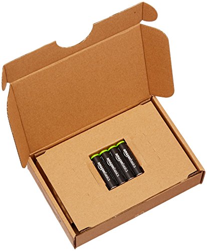 Image of AmazonBasics 4 Pack AAA Ni-MH Pre-Charged Rechargeable Batteries, 1000 Recharge Cycles (Typical 800mAh, Minimum 750mAh) - Packaging May Vary