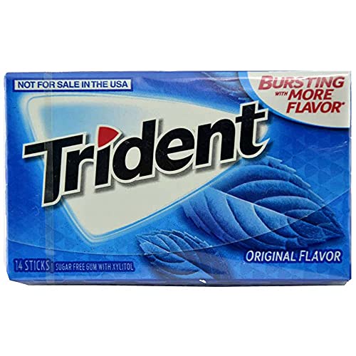 Image of Trident Original Flavor Sugar Free Chewing Gum, 14 Sticks, 0.92 oz ℮ 26 g
