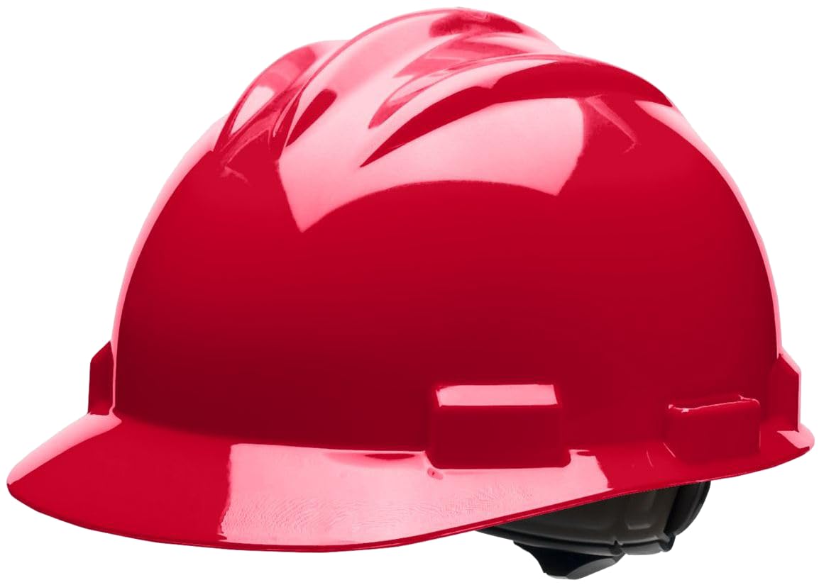 Bullard 3-Rib S61 Cap Style Safety Hard Hat with 4-Point Ratchet Suspension and Cotton Brow Pad