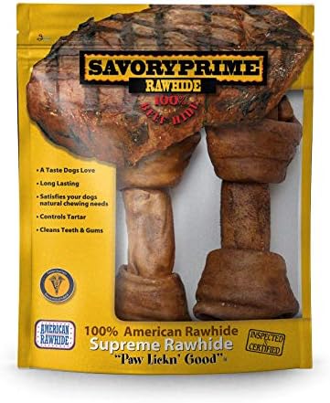 Savory Prime 2-Pack Supreme Bone, 6 To 7-Inch, Beef image 4