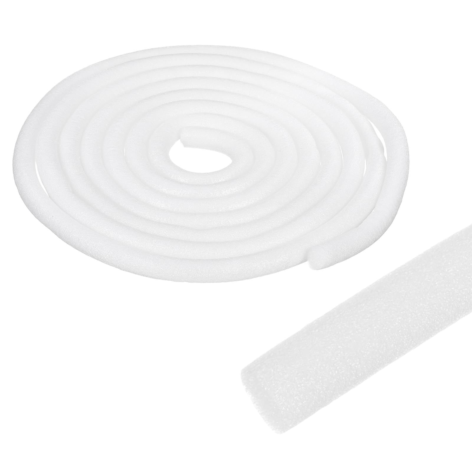 sourcing map Foam Backer Rod for Gaps and Joints, 15mm x 12m Concrete Crack Filler Caulk Saver Concrete Filler Rope for Weather Stripping, Door and Window Sealing, Expansion Joints, White