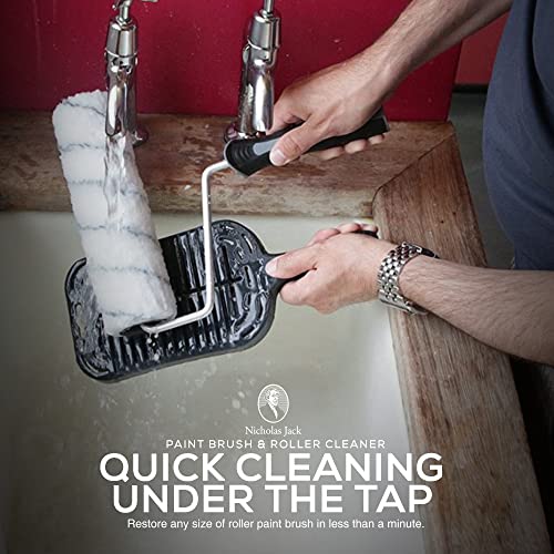 Nicholas Jack Paint Brush and Paint Roller Cleaner Tool, Textured