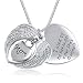 Eternally Loved Unisex Angel Wing Memorial Keepsake Ashes Urn Pendant Necklace,I Used to Be His Angel Now He's Mine (Mom)