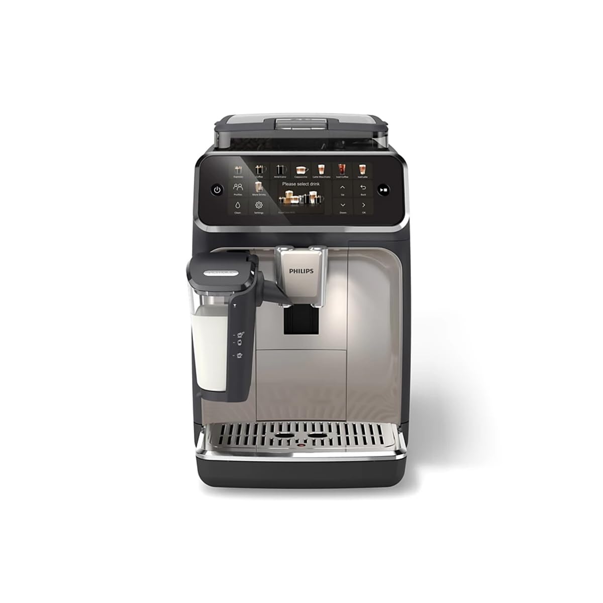 Philips Seria 5500 LatteGo EP5547/90 Makchina automatyczna kawa, 20 bevande, cappuccinatore, 1,8 l, macine z ceramiką (Philips EP5547/90 ekspres do kawy Fully-a)