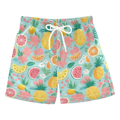 senya Cartoon Cute Fruit Boys Swim Trunks Toddler Shorts Swimwear Boardshorts