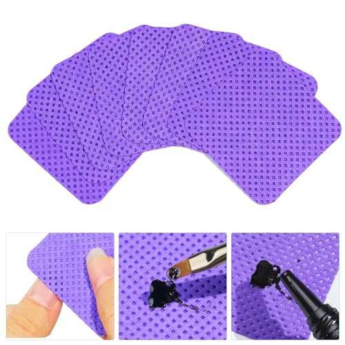 NGCG 1Box Professional Nail Cleaning Pads Quick and Easy Removal Soft for Beautiful Nails Nail Beauty Cleaner, Purple